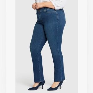 NYDJ Womens Plus Size jeans Marilyn Straight leg Ankle Slimming Flattering Fit18